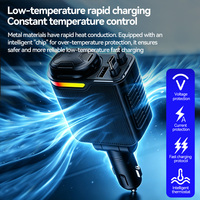 Nouveau Parfum Solide Lumière Ambiante 120W Charge Rapide 12-24V USB-C Chargeur de Voiture Quatre-en-Un