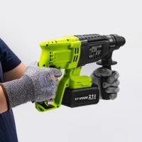 Perceuse à percussion électrique sans fil industrielle 21V DIY, batterie lithium, moteur sans balais, robuste, 4.0Ah, 22mm