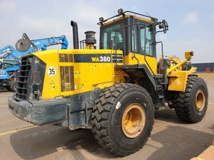 Chargeuse sur pneus Komatsu WA380-6 wa320 wa100, équipement de construction lourd de couleur jaune, chargeuse frontale avec gros pneus - Product Image 2