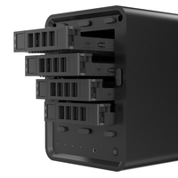 Nouveau Serveur PC de Bureau Mini NAS Avancé à 4 Baies, Processeur N150 Personnalisable, Quad Core GDDR6 DDR4 RAM, Prise CN