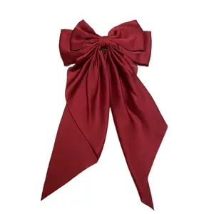 Colorful Big Bowknot Hair Accessories Hair Clips Grosgrain Ribbon Bow Hairgrips Clips for women