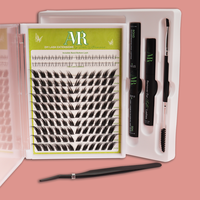 Cils en grappe DIY effet œil de renard segmentés, pré-coupés