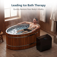 1-45 ℃   Refroidisseur d'eau pour bain de glace à température contrôlée, faible bruit, contrôle par application WIFI, couleurs noir et blanc, prise en charge OEM ODM