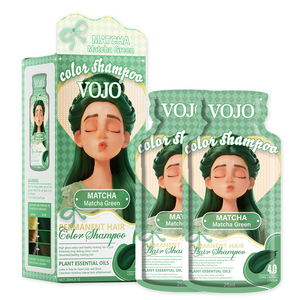 VOJO Shampoo Colorante per <span class=keywords><strong>Capelli</strong></span> a Bolle con Disegni Cartoon, 25ml*10, a Base Vegetale Senza Ammoniaca, Colori Vivaci Multipli, Etichetta Privata OEM - Product Image 3