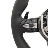 Volant sport en fibre de carbone à fond rond personnalisé pour BMW F10 F11 F15 F16 F20 F22 F25 F30 F32 M2 F87 M3 F80 M4 F82 M5 F90