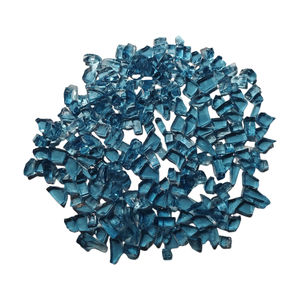 Cuenco de fuego de vidrio sólido de 6 mm, azul <span class=keywords><strong>caribeño</strong></span>, sin reflejos, para fuego directo, para uso en exteriores, decoración de sala de estar y hoteles - Product Image 2