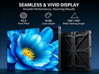 Écran LED d'extérieur P2.5 personnalisé pour vitrine, affichage numérique pour publicité en devanture de magasin et entrées commerciales