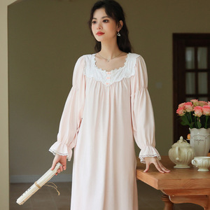 <span class=keywords><strong>Camicia</strong></span> <span class=keywords><strong>da</strong></span> <span class=keywords><strong>notte</strong></span> in <span class=keywords><strong>cotone</strong></span> a maniche lunghe <span class=keywords><strong>da</strong></span> donna confortevole pigiama dolce primavera lungo stile morbido autunno - Product Image 3