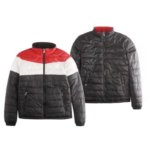 Men's 6 color Reversible padded coats utility Windbreak Thick Warm Jacket Windproof Zipper Coats Male Puffer Jacket