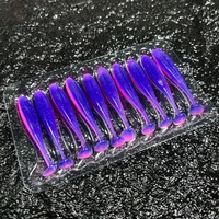 Aotuo Leurre Artificiel Rigide à Queue de Pagaie en PVC Sans Plomb de 3 Pouces, Coulant, pour la Pêche au Bar en Eau Douce et en Étang - Vente Chaude