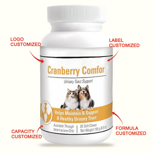 OEM/ODM - Nuova Formula Naturale per la Pulizia della Vescica: Masticabili Morbidi al Mirtillo Rosso per Cani, Supporto Urinario per la Prevenzione dei Calcoli <span class=keywords><strong>Renali</strong></span> e il Comfort in caso di Infezioni Urinarie - Product Image 2