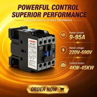 Contacteur de commande de circuit 32A 220V, contacteur magnétique électrique AC, contacteur à performance stable pour panneaux de commande
