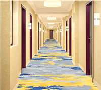 Tapis Wilton B1 ignifuge imprimé en 3D pour chambre d'hôtel Salle de billard Tapis d'hôtel mural à mural