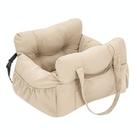 Sac de transport pliable confortable en tissu Oxford, carré, élégant, portable et léger 2-en-1 pour chiens et chats, avec coussin épaissi pour les voyages