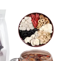 Tisane aux cinq trésors de ginseng en sachets, avec goji, jujube et mûre, pour le soutien énergétique, vente en gros, OEM, marque privée, complément alimentaire