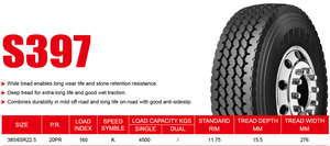 Neumático de Camión 385/65R22.5 Aurunze con Diseño de Banda de Rodadura en Bloque, Eficiente en Consumo de Combustible y Rentable, Certificado para Trabajo Pesado - Product Image 6