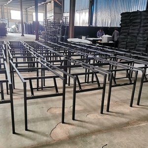 Pieds de cadre de table multifonctions en métal de revêtement de poudre noire pliable moulé par support durable Offre Spéciale - Product Image 5
