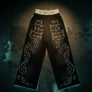 <span class=keywords><strong>Pantaloni</strong></span> da jogging casual da uomo personalizzati <span class=keywords><strong>con</strong></span> <span class=keywords><strong>elastico</strong></span> in vita, taglio dritto, vestibilità ampia, di peso medio, <span class=keywords><strong>con</strong></span> stampa effetto sbiadito al sole e lavaggio acido, OEM - Product Image 1