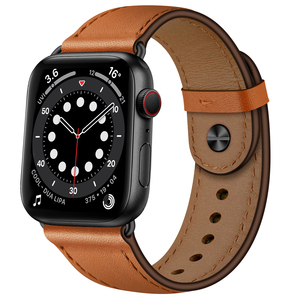 Correa de Cuero Genuino Clásica para Apple Watch, Repuesto para las Series 11/10/9/8/SE/7/6/5/4/3/2, Correas para Reloj Inteligente - Product Image 6