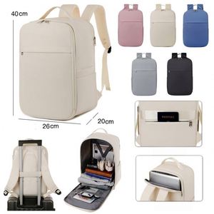 Simple Plain Color Laptop <b>Backpacks</b> <b>Large</b> <b>Capacity</b> Outdoor Travel Business Duffel <b>Backpack</b> for Unisex - Product Image 1