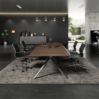 Table de conférence extensible en bois de luxe au design moderne, durable, nouveau modèle, mobilier de bureau commercial. Aucun avis pour le moment.