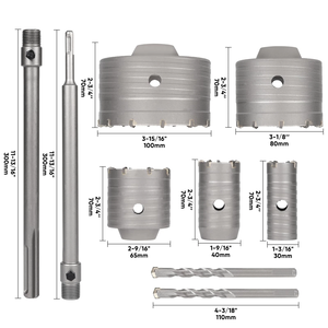 Jieda công cụ SDS cộng với yg8c + 40cr thép xi măng lỗ thấy bê tông nề tường gạch điện lõi rỗng khoan bit 300mm - Product Image 5