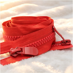 Cremallera de resina plástica multicolor personalizada de doble vía con deslizador único de 66 pulgadas, duradera para equipo de camping al aire libre - Product Image 3