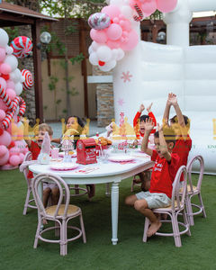 Silla Infantil de Mimbre Hecha a Mano para Decoración de Fiestas de Cumpleaños, Silla Infantil de Mimbre Natural para Eventos - Product Image 3