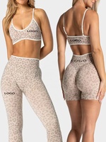 Leggings de yoga sans couture motif léopard, taille haute, effet push-up, extensibles et compressifs, pour l'entraînement, vente en gros OEM, personnalisation du logo et de la couleur