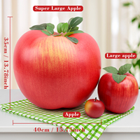 Oversized rode kunstmatige grote kersenbos fruitversiering voor thuis, keuken, feesttafel, fotografie-accessoire