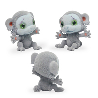 Figurines d'action populaires 3D multi-promotionnelles en forme d'éléphant et de chat, en peluche, de dessin animé, animaux naturels, poupées de collection en PVC, jouets anti-stress