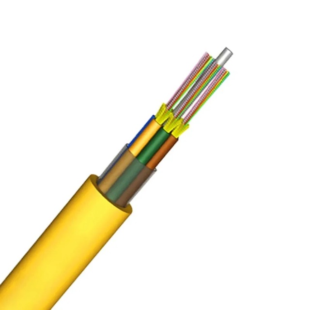 Flexible GJBFJH 24 Fiber Singlemode G652D Distribution Optical Cable with Aramid Yard Strength Member for Data Center