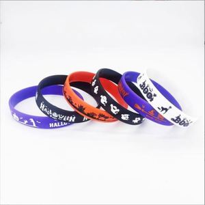 Pulsera de Silicona Reciclada Deportiva de Moda Infantil para Halloween, Brazalete de Goma para Halloween - Product Image 2