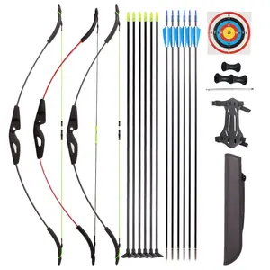 Archery Takedown Kids Recurve Bow and Arrow Set Right/Left Hand Youth Beginners CS Game Toys Outdoor Shooting Children Gift