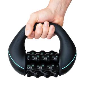 Masseur de relaxation musculaire corporelle complet à roulettes, bâton de massage des jambes avec boule en silicone, fonction musicale alimentée par USB - Product Image 3