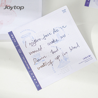 Joytop Blocs-notes adhésifs détachables pour bureau, feuilles mobiles, imperméables, pour messages et mémos, articles promotionnels, carrés, couleurs assorties