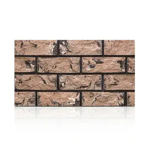 Decorative Split Face Stone Wall Cladding Faux Brick External Wall Tiles Thin Brick