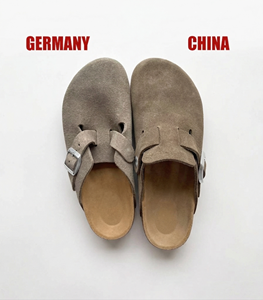 Sandalias <span class=keywords><strong>Arizona</strong></span> de Gamuza de Vaca Premium, Fabricación OEM, Cuero Genuino, Corcho, Etiqueta Privada, Logotipo Personalizado, Doble Hebilla, Mules Ergonómicos - Product Image 5