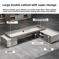 Ensemble bureau et chaise de direction, simple et moderne, pour bureau de PDG, mobilier de bureau de direction