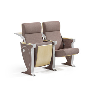 Chaise pliable en tissu durable pour théâtre, cinéma, auditorium, école, église, avec tablette d'écriture, utilisation commerciale - Product Image 4