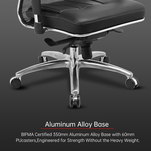 Silla Ejecutiva de Cuero <span class=keywords><strong>Metta</strong></span> para Kazajistán y Rusia, para Personas Altas y Robustas, con Base de Aleación de Aluminio, Silla Ergonómica de Oficina - Product Image 6