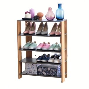 Support d'entrée en bois à 4 niveaux-étagère de rangement polyvalente pour chaussures, sacs, plantes-gain de place, vente en gros - Product Image 1