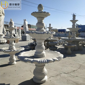 Fontaine en pierre Jiahua, style européen, colonne, bassin d'eau extérieur, durable - Product Image 5