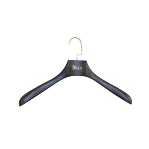 Perchas <span class=keywords><strong>de</strong></span> madera <span class=keywords><strong>de</strong></span> haya curvadas <span class=keywords><strong>de</strong></span> fábrica original con gancho chapado en oro, calidad estable para guardar abrigos - Product Image 1
