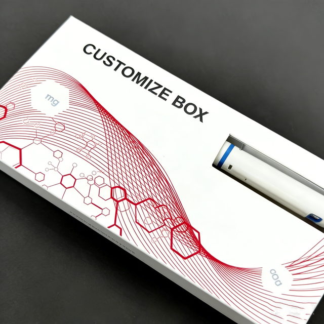 Peptid Custom Design Recyclable 3mL/10mL Vial Packaging Single Glossy Hologram Label Magnetic Closure Pen Box