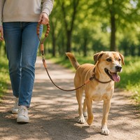 Laisse de dressage pour chien anti-traction en corde d'escalade tressée, avec poignée en mousse Cloud, anti-torsion, réglable, pour la promenade, design tendance