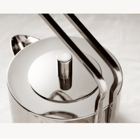 Bouilloire à thé en acier inoxydable de style européen Design moderne durable 1L avec couvercle de casserole Induction de gaz ménage