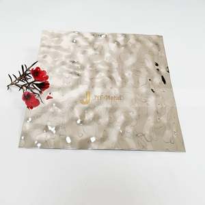 EX155 Rose Gold Colored Stamp Ss <b>Sheets</b> Ceiling Wall Panels Decorative Water Ripple Plate Stainless Steel Manufacturers - Product Image 2
