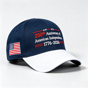 Gorra de Béisbol Personalizada del 250 Aniversario de EE. UU., Gorra Deportiva Patriótica de 6 Paneles al por Mayor para Equipos Deportivos - Product Image 1