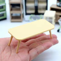 Meubles miniatures, table à thé, jouet DIY pour maison de poupée, jouet miniature en plastique
